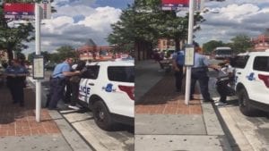 Cowardly DC Metro Cop Jacks Up Little Girl Against Police Car