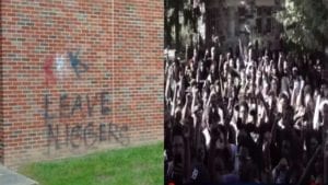 East Michigan Univ Students Protest After White Supremacist Tag "KKK Leave Niggers" On Building