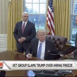 Vet Group Slams Trump Over Hiring Freeze