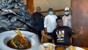Huge Tilapia Catch and Cook with Wode Maya Chefs in Ghana￼