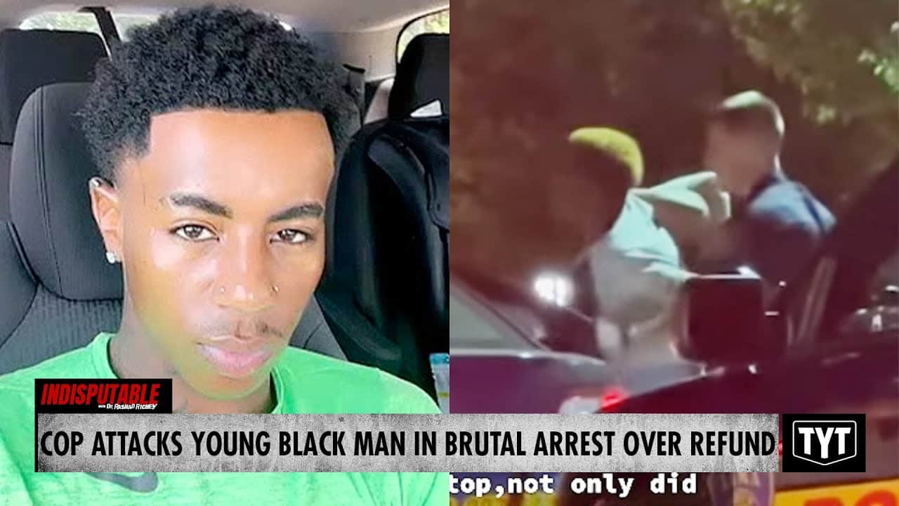 Young Black Man Brutally Attacked By Cop In Arrest Over Refund